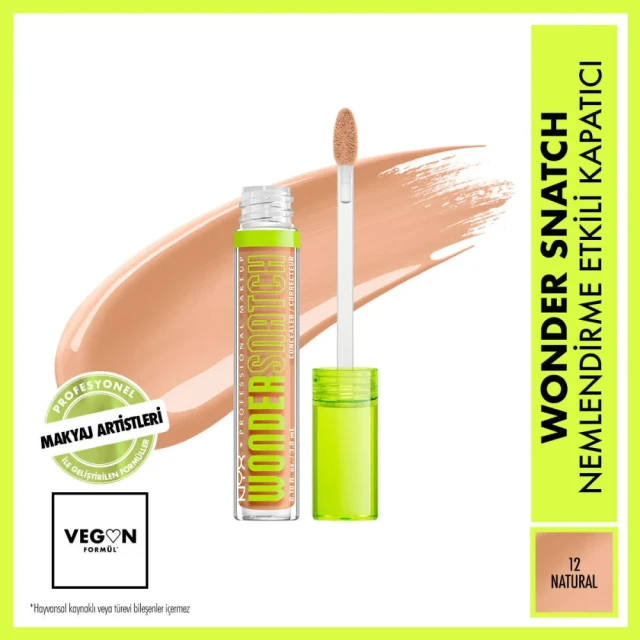 Nyx Professional Makeup Wonder Snatch Nemlendirme Etkili Kapatıcı 12 Natural