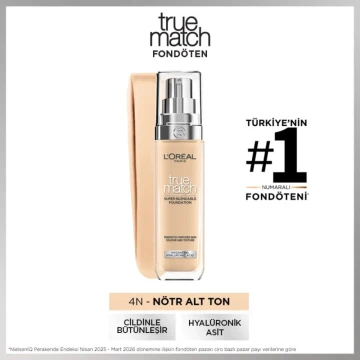 L'Oreal Paris True Match Fondöten No:4N L'Oreal Paris True Match Fondöten No:4N