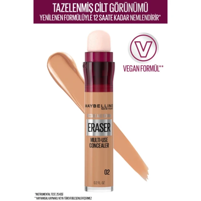 Maybelline New York Instant Anti Age Eraser Kapatıcı No: 02 Nude