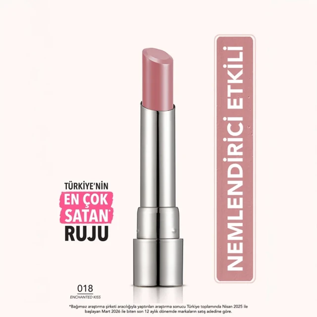 Flormar Sheer Up Ruj No: 018 Enchanted Kiss