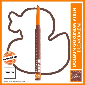 Nyx Professional Makeup Duck Plump Dolgun Görünüm Veren Dudak Kalemi Nude Flip