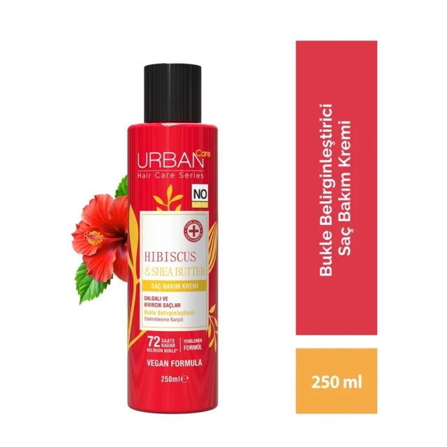 Urban Care Hibiscus & Shea Yağı Bukle Belirginleştirici Saç Bakım Kremi 250 ml