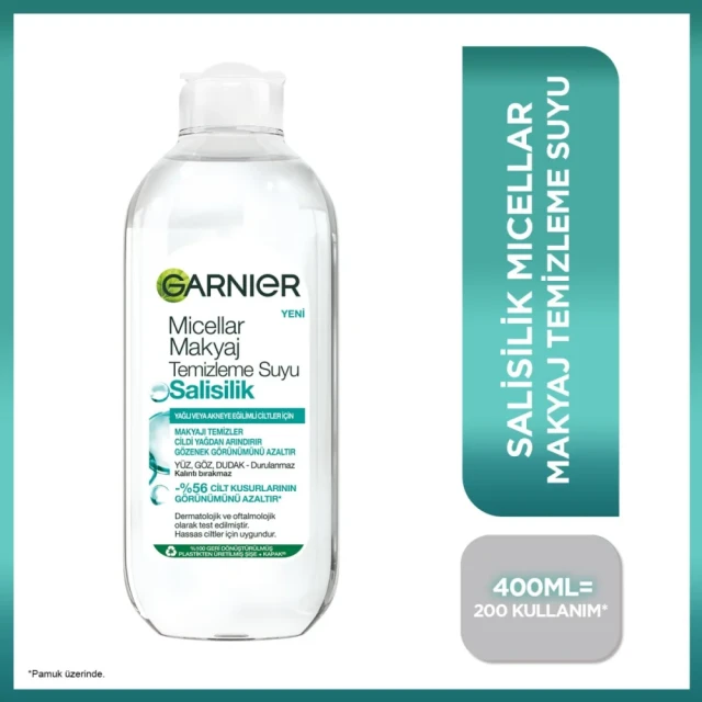 Garnier Salisilik Asit Micellar Makyaj Temizleme Suyu 400 ml