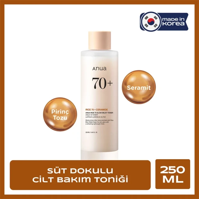 Anua Rice %70 Glow Milky Tonik 250 ml