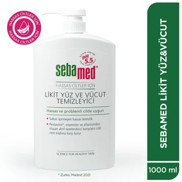 Sebamed Yüz ve Vücut Temizleyici Likit 1000 ml