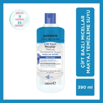 Watsons Çift Fazlı Micellar Su 390 ml Watsons Çift Fazlı Micellar Su 390 ml