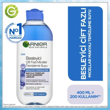 Garnier Besleyici Çift Fazlı Micellar Temizleme Suyu 400 ml