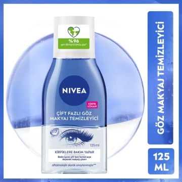Nivea Çift Fazlı Suya Dayanıklı Göz Makyaj Temizleyici 125 ml