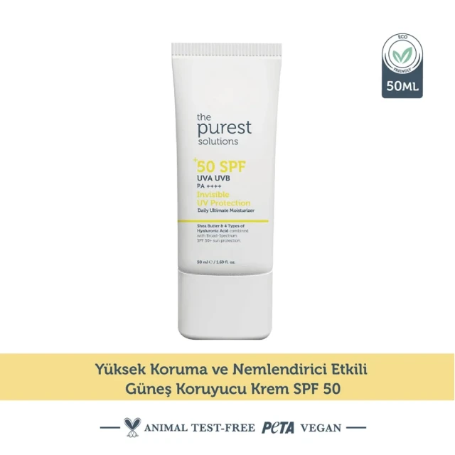 The Purest Solutions 50+ SPFYüz Güneş Kremi 50 ml
