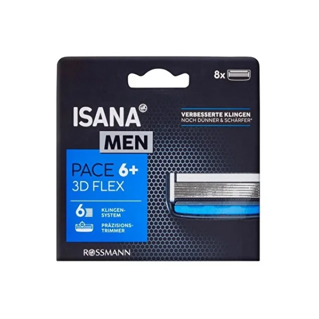 Isana Men Yedek Tıraş Bıçağı Başlığı 6 Bıçaklı 8'li Isana Men Yedek Tıraş Bıçağı Başlığı 6 Bıçaklı 8'li