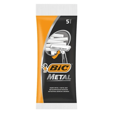 Bic Metal Tek Bıçaklı Kullan-At Tıraş Bıçağı 5'li