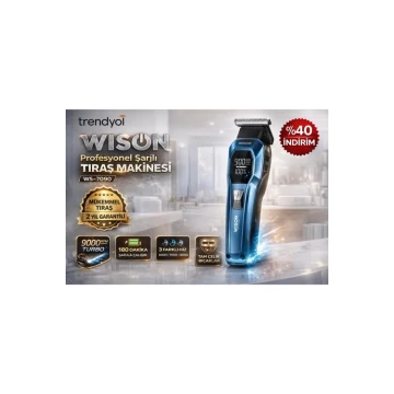 Wison Ws-7090 Profesyonel Şarjlı Saç & Sakal Tıraş Makinesi