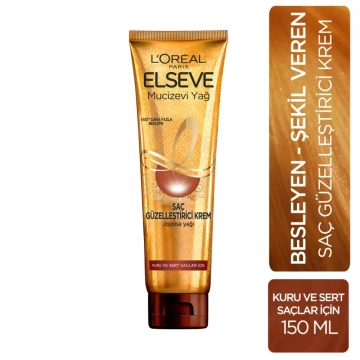L'Oreal Paris Elseve Mucizevi Yağ Saç Güzelleştirici Krem 150 ml