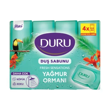 Duru Fresh Duş Sabunu Extra Yağmur Ormanı 4x150 g Duru Fresh Duş Sabunu Extra Yağmur Ormanı 4x150 g