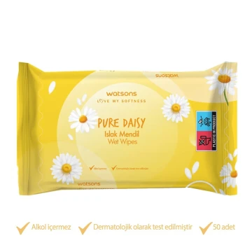 Watsons Islak Mendil Pure Daisy 50'li