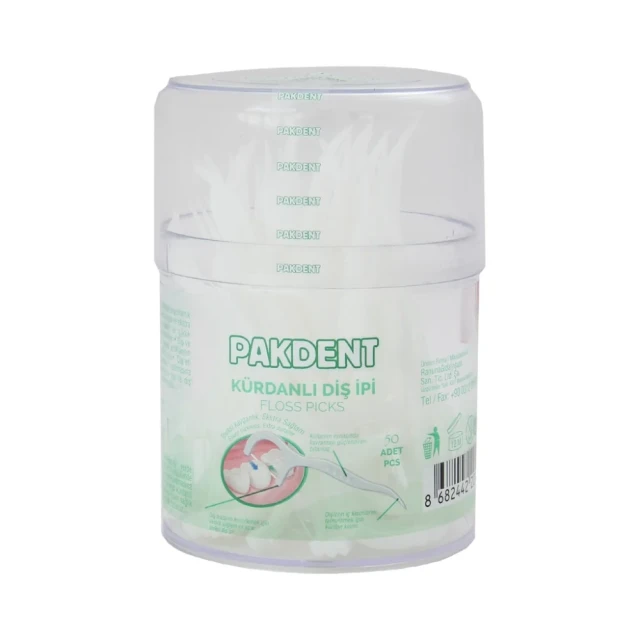 Pakdent 50'li Kürdanlı Diş İpi