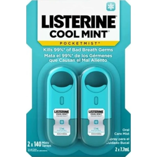 Listerine Cool Mint 7.7 ml 2 Adet Nefes Tazeleyici Sprey