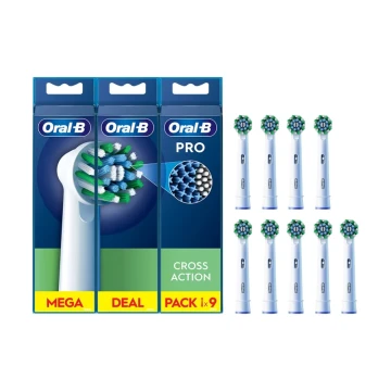 Oral-B Cross Action Yedek Başlık 9'lu Oral-B Cross Action Yedek Başlık 9'lu