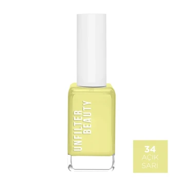 Unfilter Beauty Oje Açık Sarı No: 34 Unfilter Beauty Oje Açık Sarı No: 34